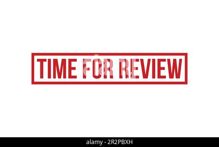 Time For Review Rubber Stamp Seal Vector Stock Vector