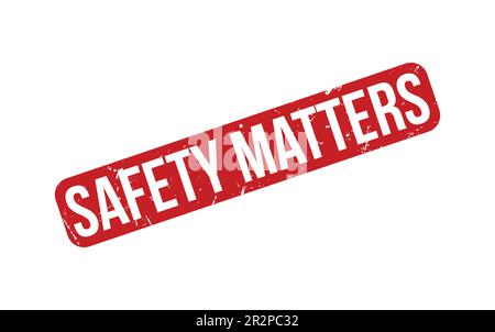 Safety Matters Rubber Stamp Seal Vector Stock Vector