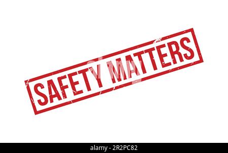 Safety Matters Rubber Stamp Seal Vector Stock Vector