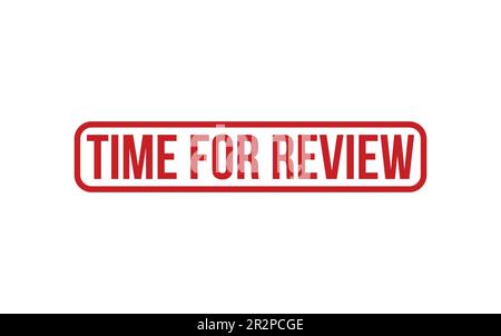 Time For Review Rubber Stamp Seal Vector Stock Vector