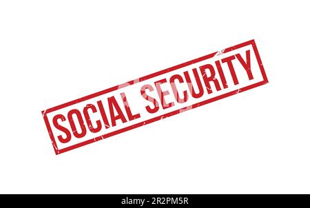 Social Security Rubber Stamp Seal Vector Stock Vector