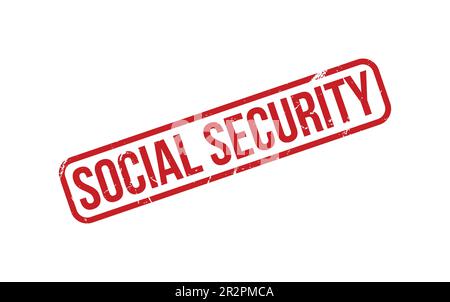 Social Security Rubber Stamp Seal Vector Stock Vector