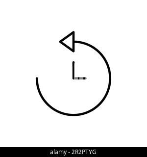 History icon vector. recent event history Stock Vector