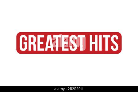 Greatest Hits Rubber Stamp Seal Vector Stock Vector