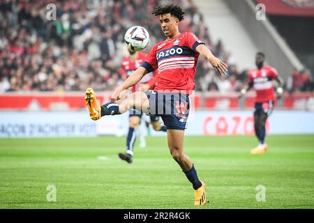 Leny YORO of Lille during the French championship Ligue 1 football ...