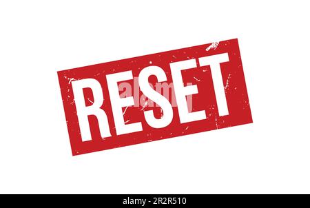 Reset Rubber Stamp Seal Vector Stock Vector