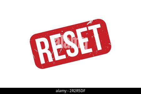 Reset Rubber Stamp Seal Vector Stock Vector