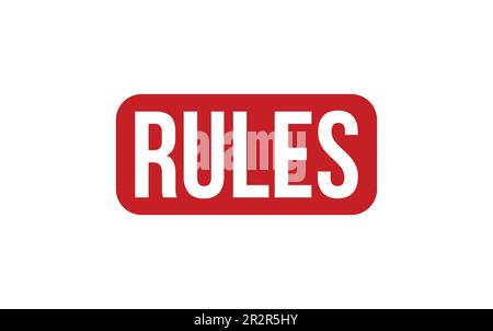 Rules Rubber Stamp Seal Vector Stock Vector