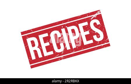 Recipes Rubber Stamp Seal Vector Stock Vector