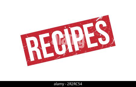 Recipes Rubber Stamp Seal Vector Stock Vector