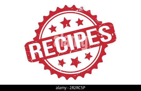 Recipes Rubber Stamp Seal Vector Stock Vector