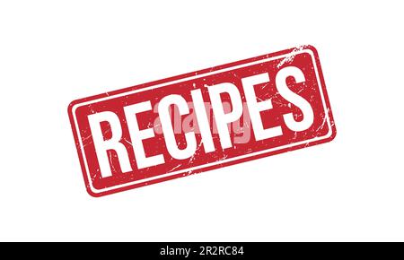 Recipes Rubber Stamp Seal Vector Stock Vector