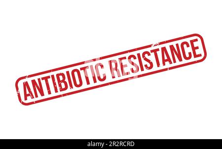 Red Antibiotic resistance Rubber Stamp Seal Vector Stock Vector