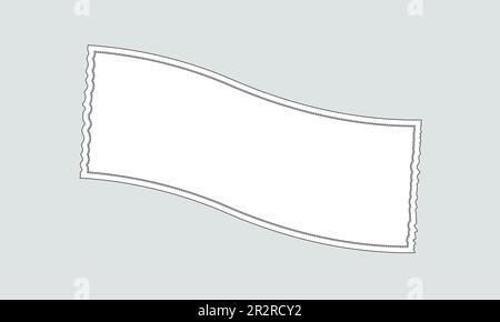 Towels technical fashion flat sketch vector illustration template Stock Vector