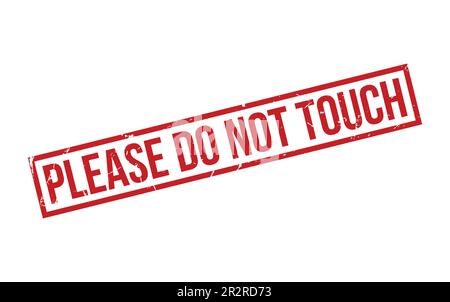 Please Do Not Touch Rubber Stamp Seal Vector Stock Vector