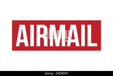 Red Airmail Rubber Stamp Seal Vector Stock Vector Image & Art - Alamy