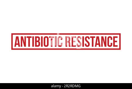 Red Antibiotic resistance Rubber Stamp Seal Vector Stock Vector