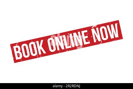 Book Online Now Rubber Stamp Seal Vector Stock Vector