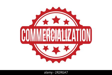 Commercialization Rubber Stamp Seal Vector Stock Vector