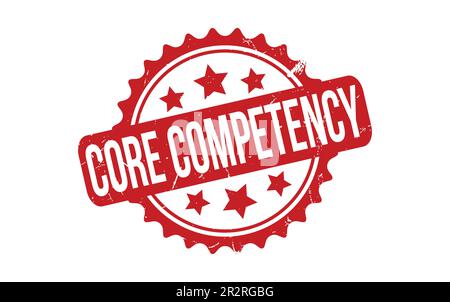 Core Competency rubber grunge stamp seal vector Stock Vector