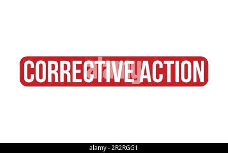 Corrective Action Rubber Stamp Seal Vector Stock Vector