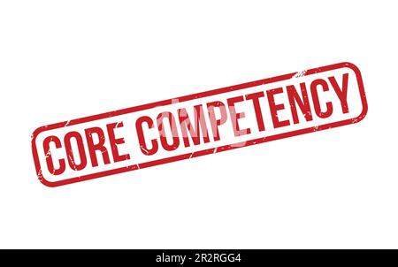 Red Core Competency Rubber Stamp Seal Vector Stock Vector