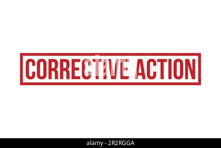 Corrective Action Rubber Stamp Seal Vector Stock Vector