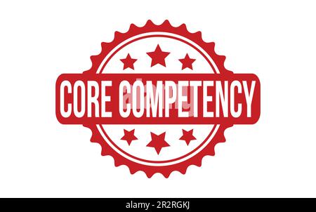 Core Competency rubber grunge stamp seal vector Stock Vector