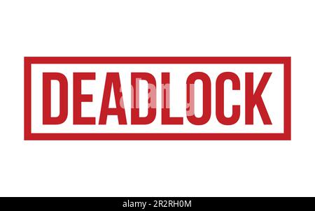 Red Deadlock Rubber Stamp Seal Vector Stock Vector Image & Art - Alamy