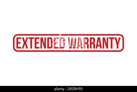 Extended Warranty Rubber Stamp Seal Vector Stock Vector