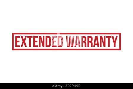 Extended Warranty Rubber Stamp Seal Vector Stock Vector