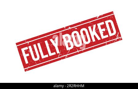 Fully Booked Rubber Stamp Seal Vector Stock Vector