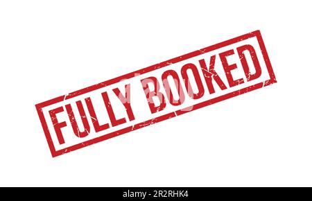 Fully Booked Rubber Stamp Seal Vector Stock Vector