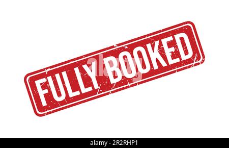 Fully Booked Rubber Stamp Seal Vector Stock Vector