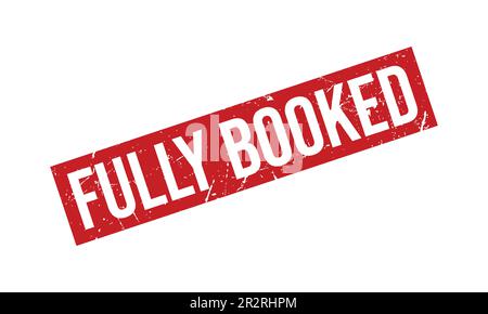 Fully Booked Rubber Stamp Seal Vector Stock Vector