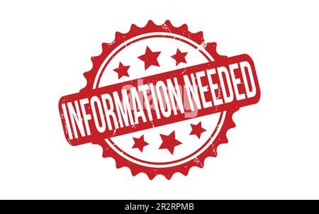 Information Needed rubber grunge stamp seal vector Stock Vector
