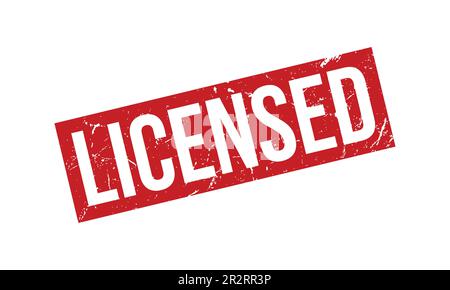 Licensed Rubber Stamp Seal Vector Stock Vector