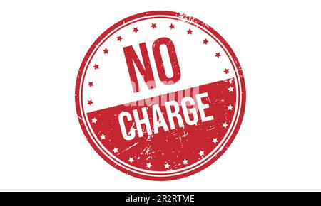 No Charge Rubber Stamp Seal Vector Stock Vector