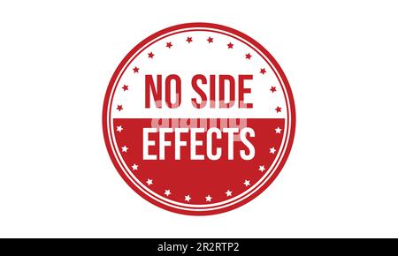 No Side Effects Rubber Stamp Seal Vector Stock Vector