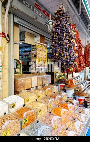 Istanbul Turkey. Street Market in Fatih District Stock Photo