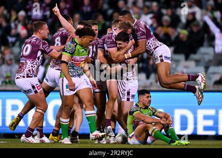 Canberra Raiders v Manly-Warringah Sea Eagles, NRL Round 12, Full Matc  in 2023