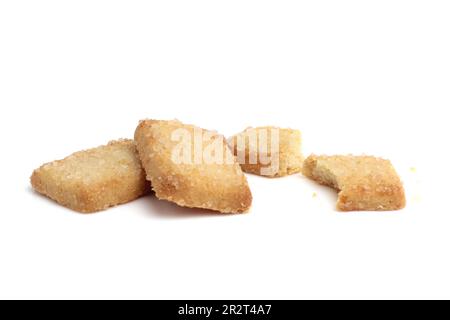 Danish butter cookie isolated on white background Stock Photo