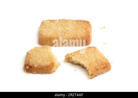 Danish butter cookie isolated on white background Stock Photo