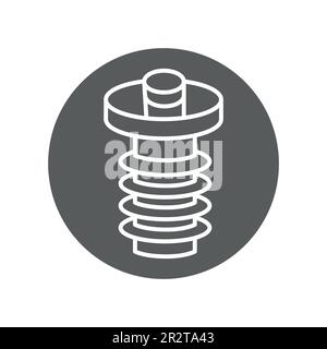 Gunn diode black line icon. Pictogram for web page, mobile app, promo. Stock Vector
