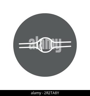 Avalanche diode black line icon. Pictogram for web page, mobile app, promo. Stock Vector