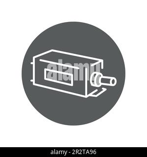 IMPATT diode black line icon. Pictogram for web page, mobile app, promo. Stock Vector