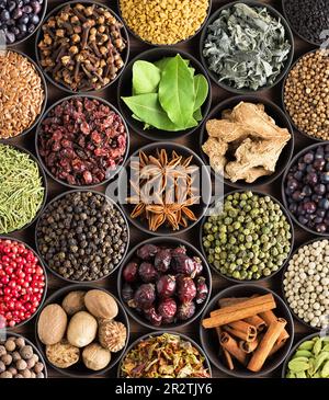 Indian condiments and spices, Ginger on white background Stock Photo ...