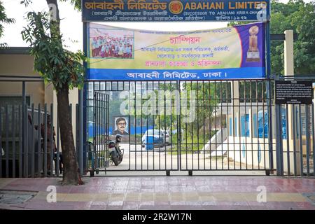 Abahani Ltd. footballers attend parctice session at club ground  at Dhannmondi in Dhaka, Bangladesh.Abahani Limited Dhaka, also referred as Dhaka Abah Stock Photo