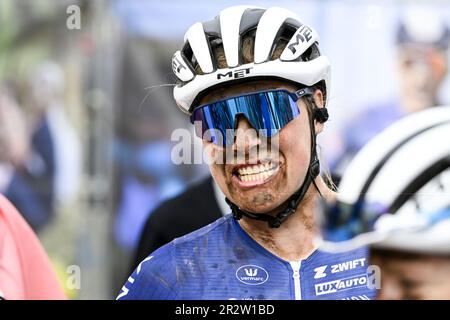 Antwerp, Belgium. 21st May, 2023. Belgian Sara Van de Vel of Fenix-Deceuninck Team pictured after the 'Antwerp Port Epic' 'Schaal Sels' women's elite one day cycling race, 123km in and around Antwerp, fifth race (5/10) in the Lotto Cycling Cup, Sunday 21 May 2023. BELGA PHOTO TOM GOYVAERTS Credit: Belga News Agency/Alamy Live News Stock Photo