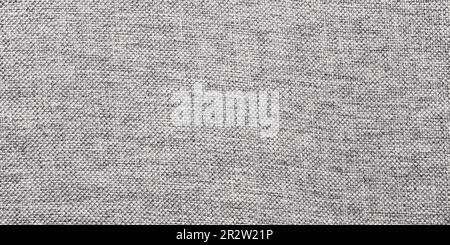 Gray texture fabric, natural linen canvas as background Stock Photo